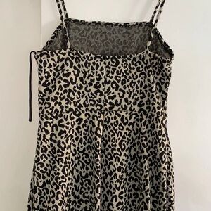 Zara Black and Cream Patterned Dress